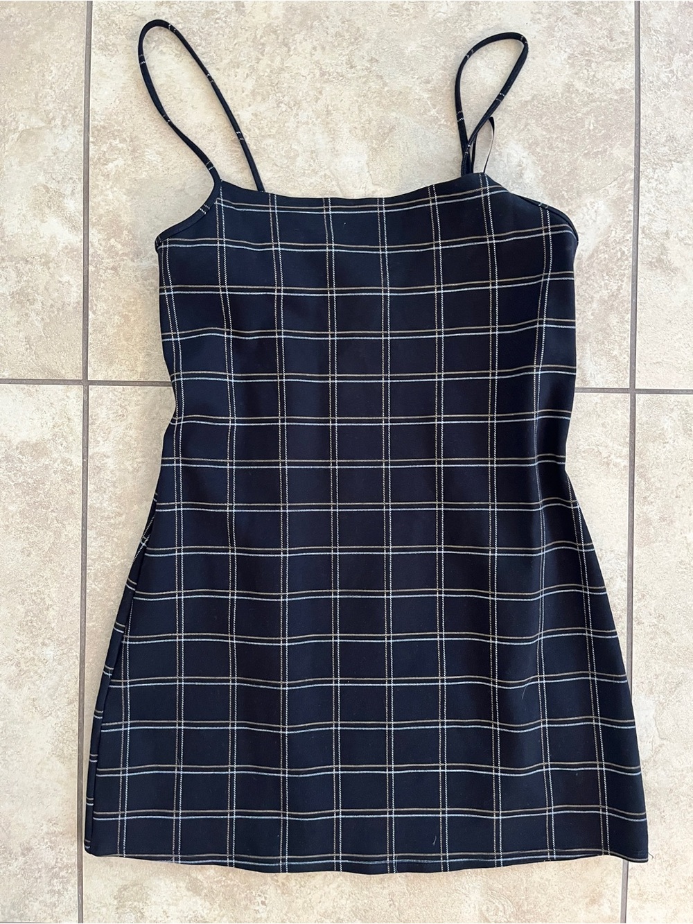 Forever 21 black plaid dress tumblr 2016 indie sleaze goth